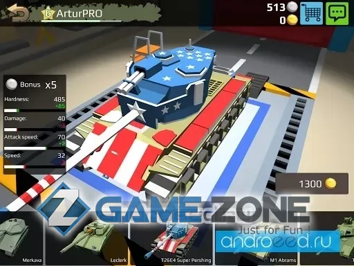 صورة من لعبة World Of Cartoon Tanks