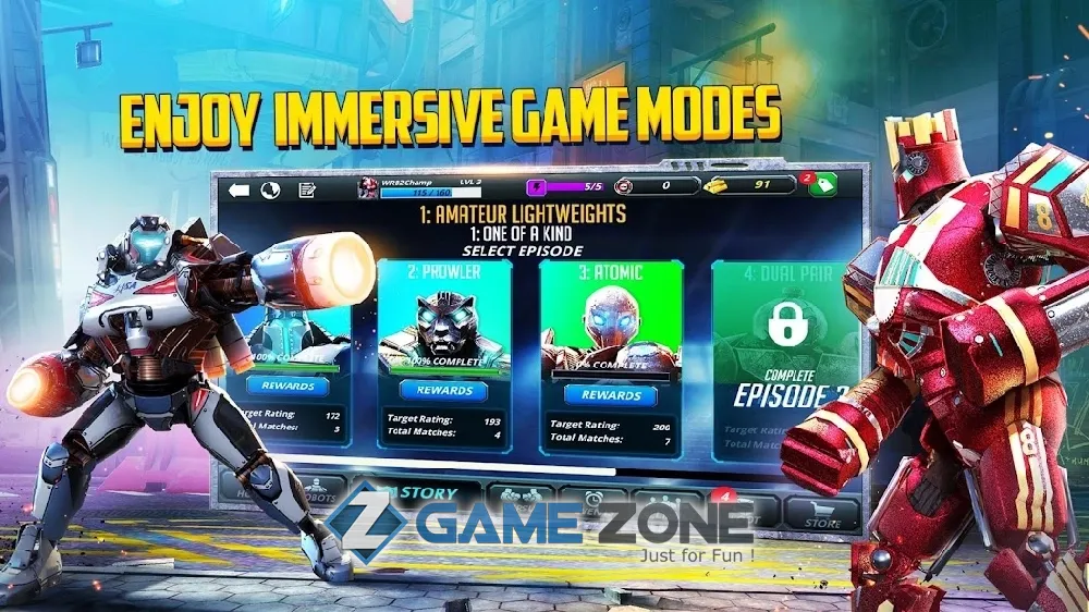 صورة من لعبة World Robot Boxing 2