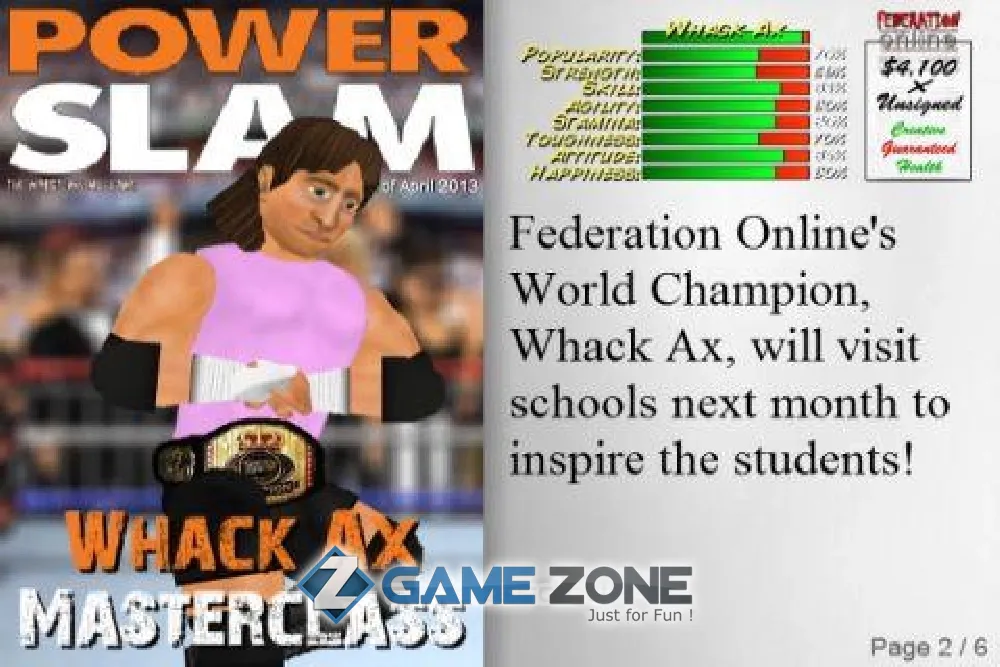 صورة من لعبة Wrestling Revolution