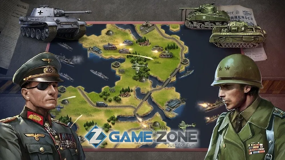 صورة من لعبة WW2: Strategy Commander [Много денег]