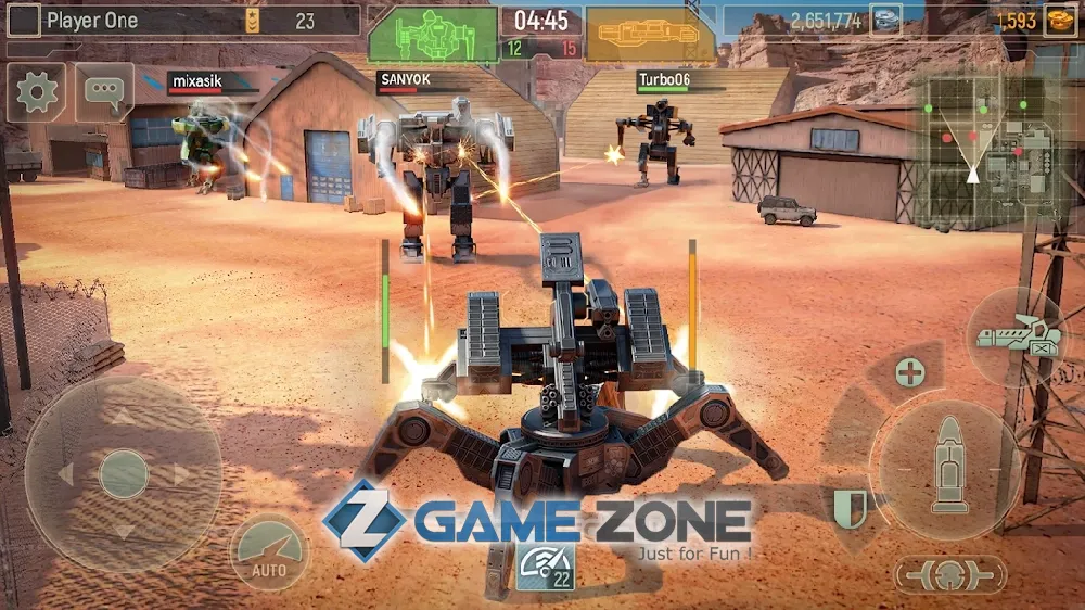 صورة من لعبة WWR: World of Warfare Robots
