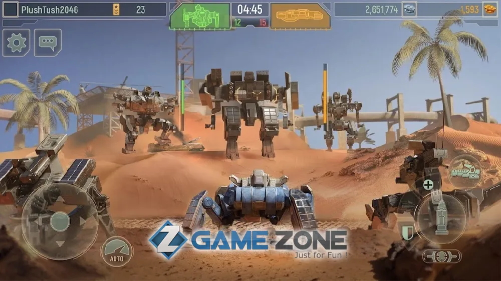 صورة من لعبة WWR: World of Warfare Robots