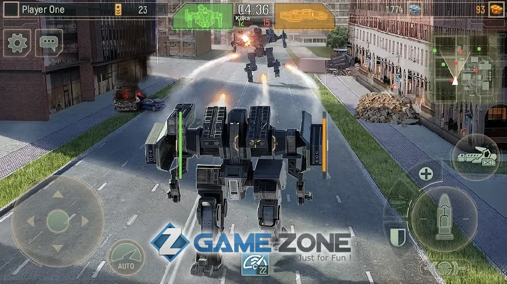 صورة من لعبة WWR: World of Warfare Robots
