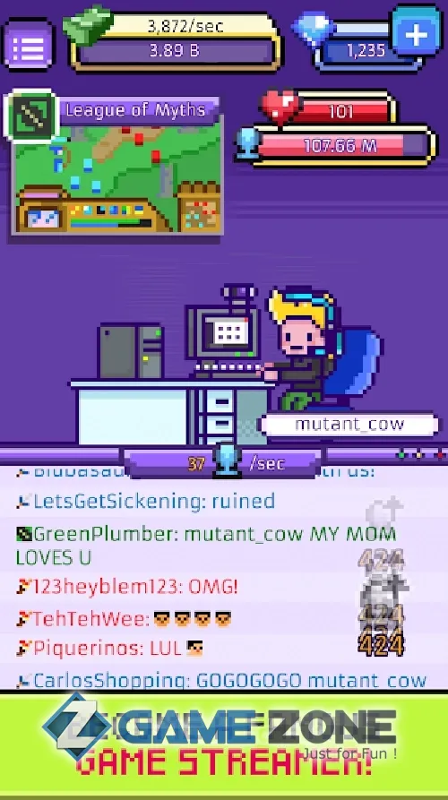 صورة من لعبة xStreamer - игра-симулятор трансляции видео