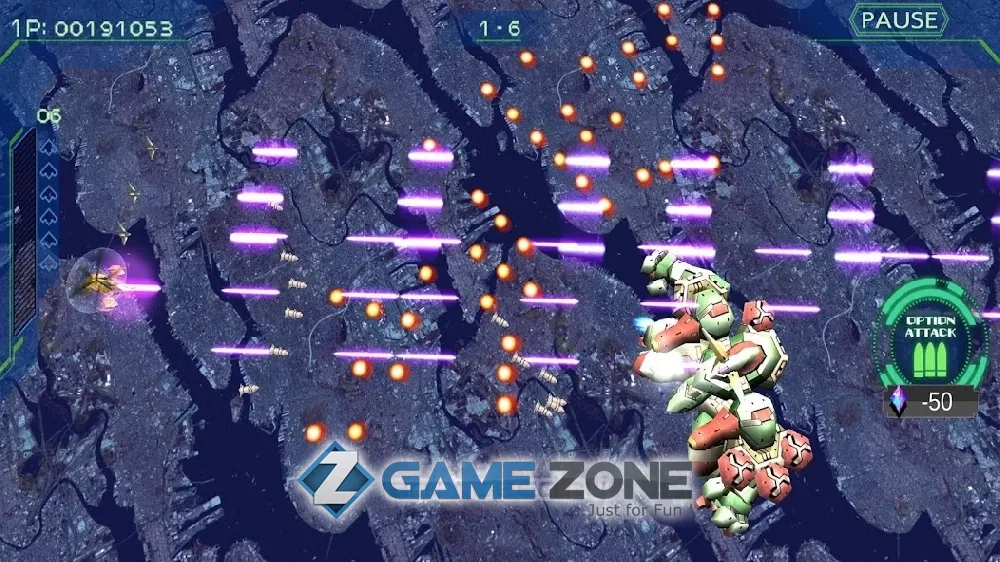 صورة من لعبة ZERO GUNNER 2 classic