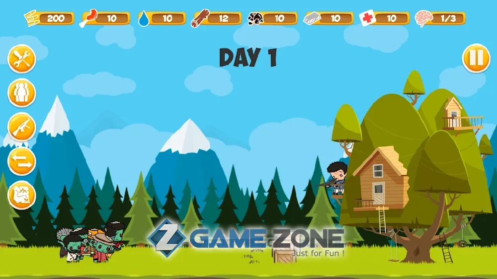 صورة من لعبة Zombie Forest