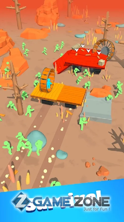 صورة من لعبة Zombie Raft