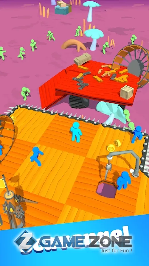 صورة من لعبة Zombie Raft