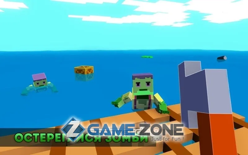 صورة من لعبة Zombie Raft 3D - Зомби Плот Выживание [Мод меню]