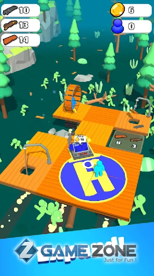 صورة من لعبة Zombie Raft