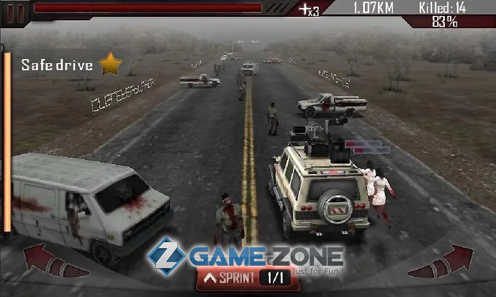 صورة من لعبة Zombie Road 3D [Много денег]