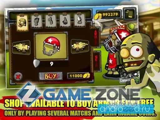 صورة من لعبة Zombie Smashball [Много денег]