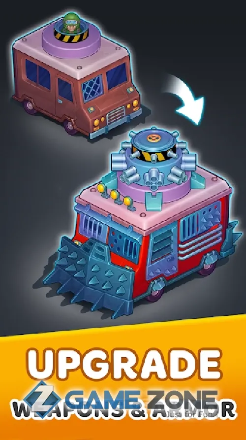 صورة من لعبة Zombie Van Idle Tower Defense [Mod Money]