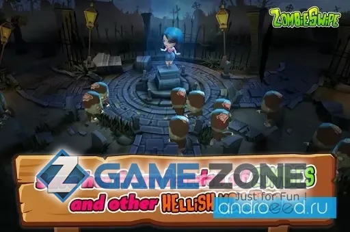 صورة من لعبة ZombieSwipe