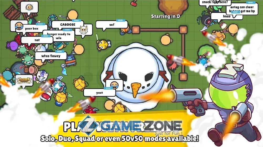 صورة من لعبة ZombsRoyale.io