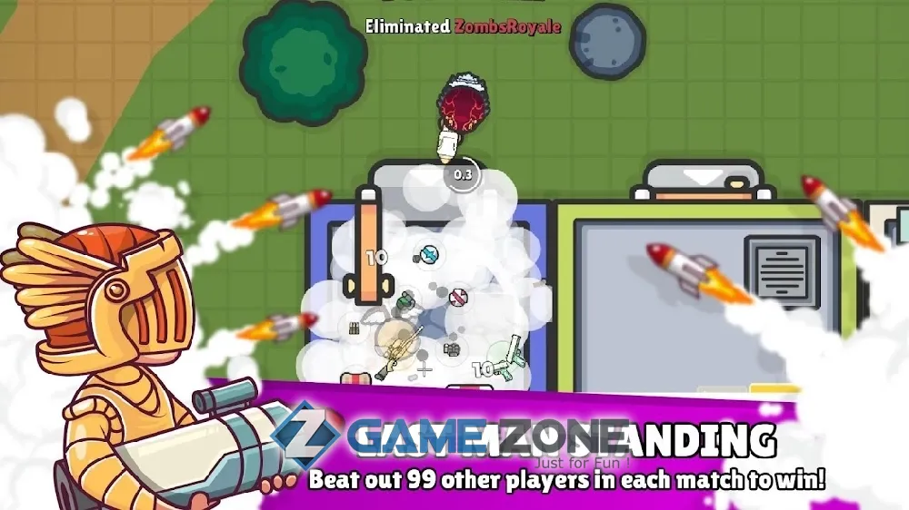 صورة من لعبة ZombsRoyale.io