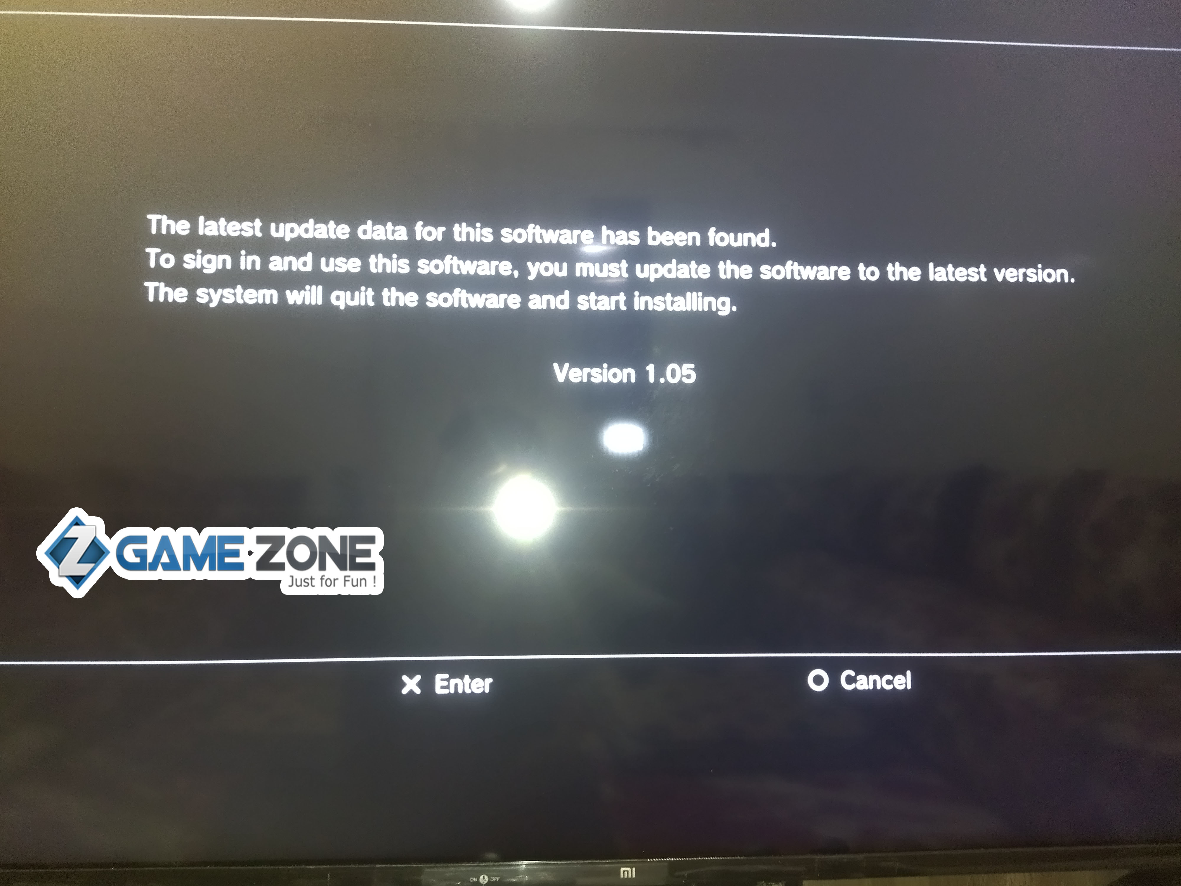 عند ظهور هذه الرِّسالة يجب تتبيث التّحديث فوراً.