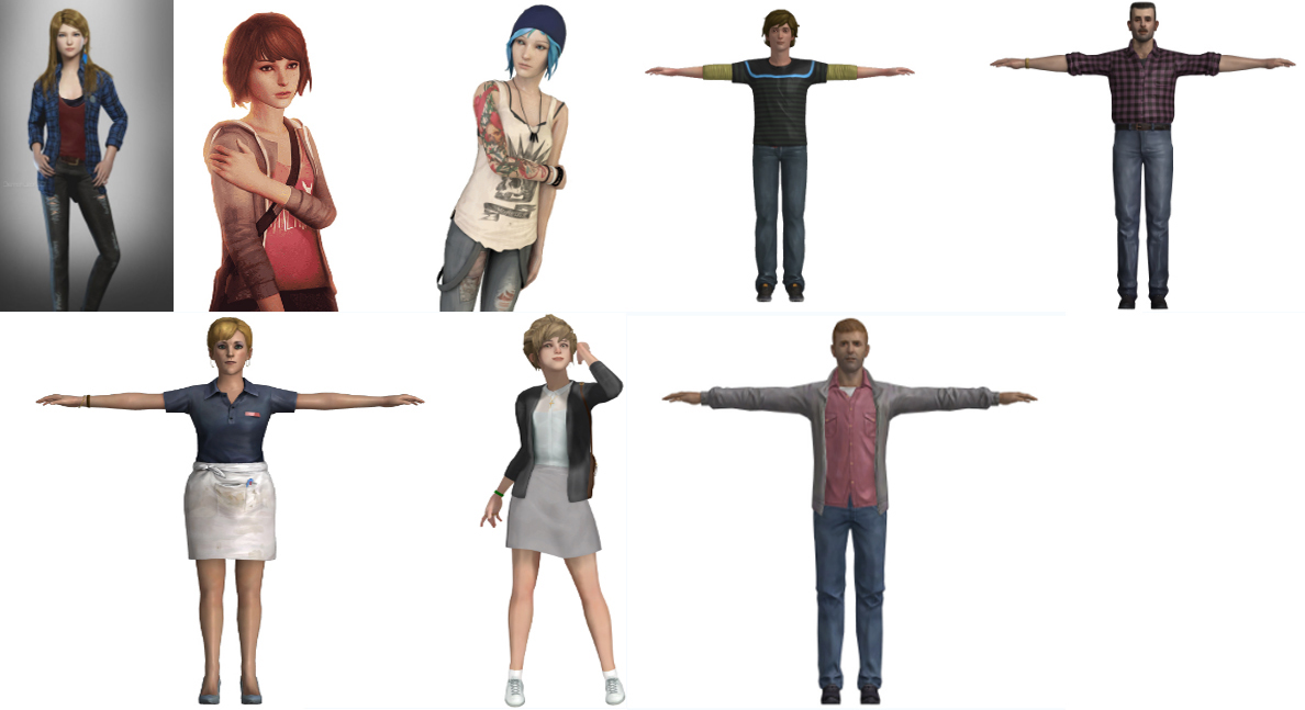 شخصيّات اللِّعبة